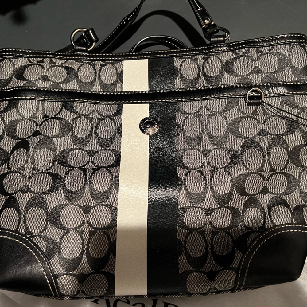 Coach purse that I bought years ago. Gently used. Time to rotate out.